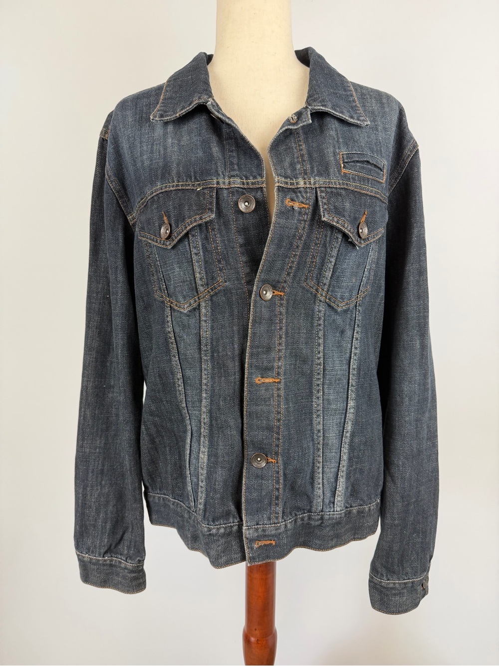 American Rag Women's Dark Blue Denim Jacket Size L